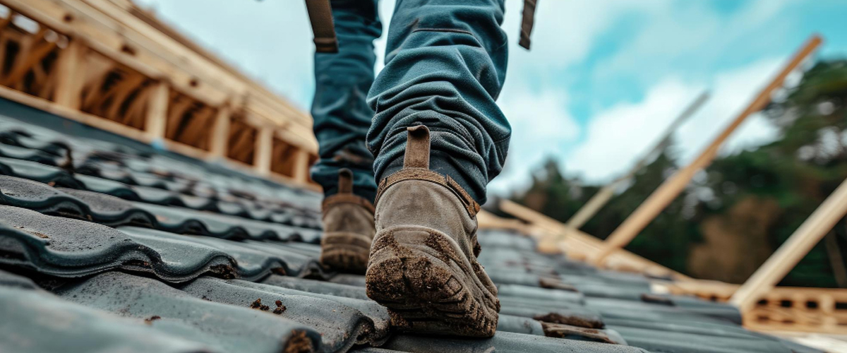 Couvreur en intervention